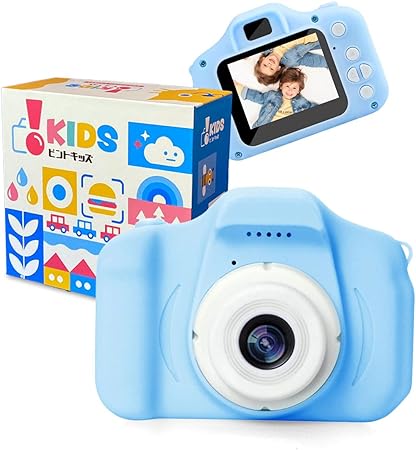 Amazon Amazon限定ブランド ピントキッズ トイカメラ キッズカメラ 安全ストラップ付 ブルー デジタルカメラ おもちゃ Amazon Amazon限定ブランド ピントキッズ トイカメラ キッズカメラ 安全ストラップ付 ブルー デジタルカメラ おもちゃ