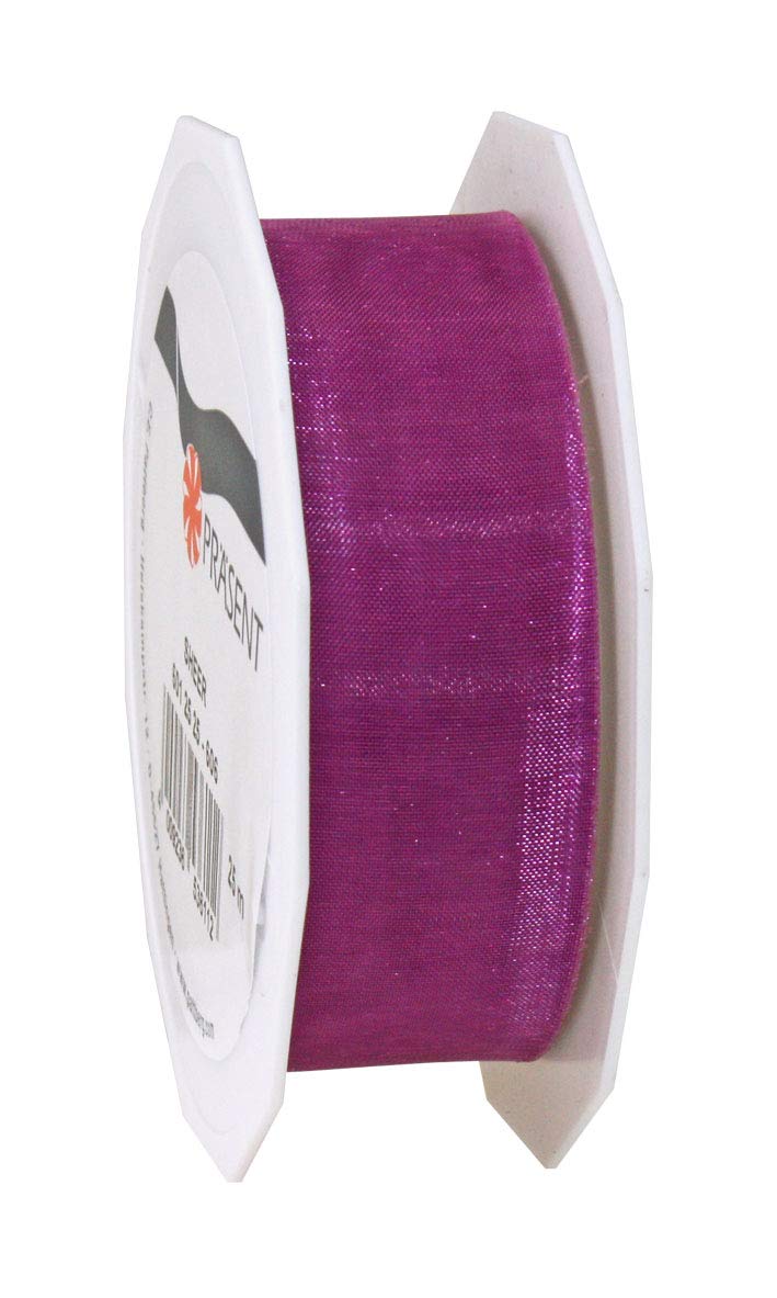 C.E. Pattberg Sheer Organza Ribbon Pink, 27 Yards Gift Wrap Ribbon, 1 inch Width, Accessories for Decoration & Handicrafts, Decoration Ribbon for Presents, for Every Occasion
