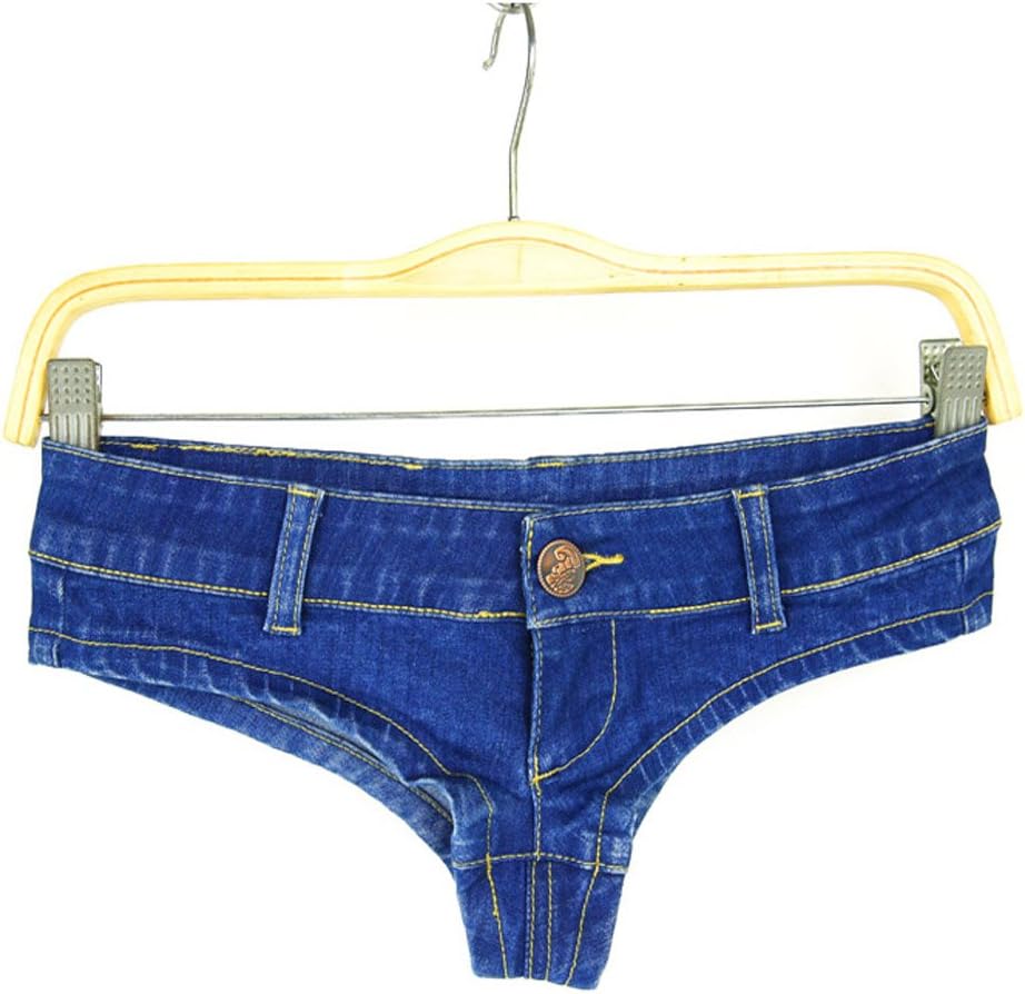 ROSEUNION Women Shorts Sexy Mini Shorts Jeans Hot Pants Denim Low Waist Night Club Jeans Pole Dancing Pant
