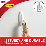 Command Large Wire Hook White 1 Hook and 2 Adhesive Strips Holds 2.2kg view 5