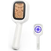 Digital Autofocus Microscope, 2.8" IPS Screen Magnifier, Take Photo | Handheld Magnifying Glass, 8 White + 8 Ultraviolet LED, Unique Concave Lens, Ergonomic Handle, Compatible with Mac/Windows