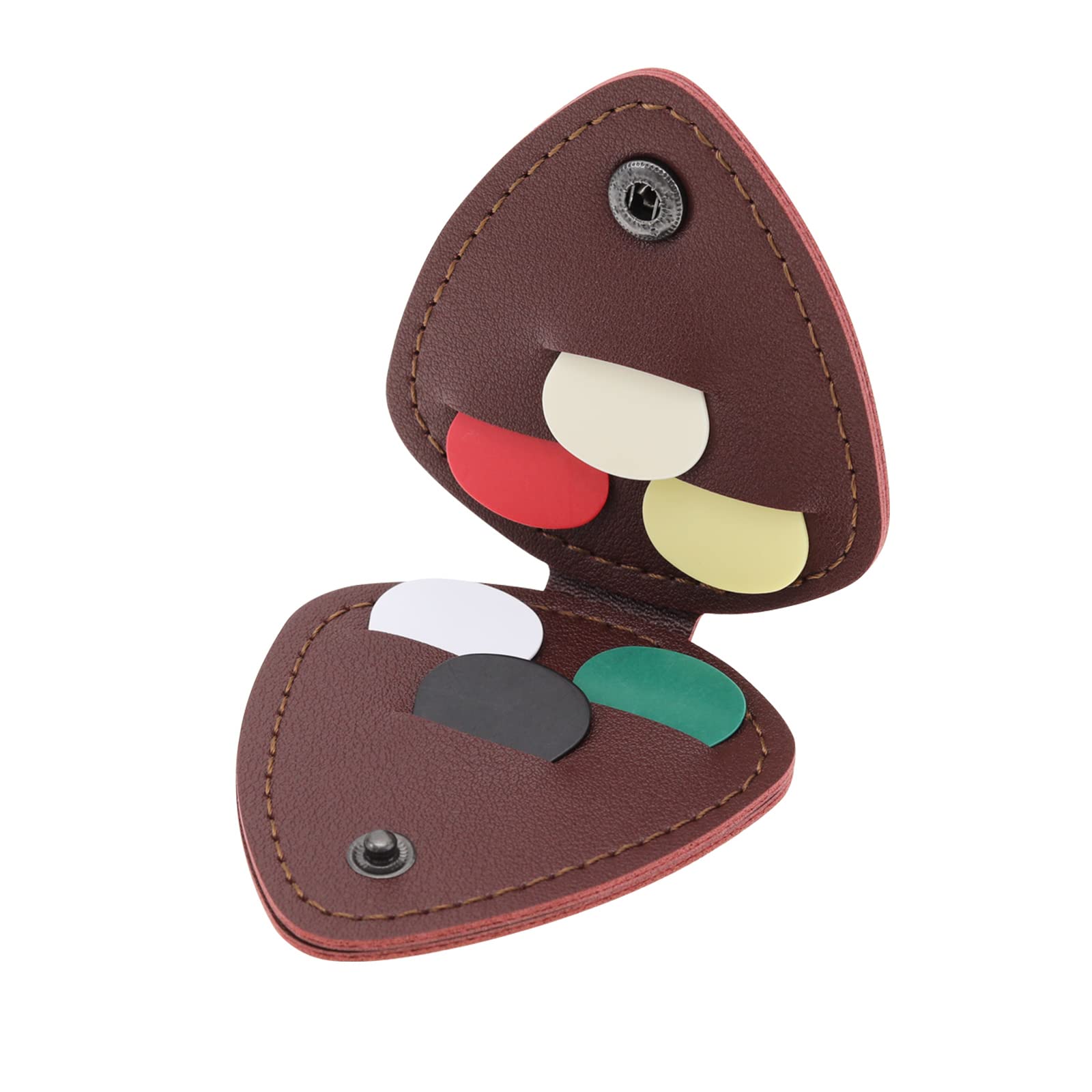 Be In Your Mind 6PCS Guitar Picks with Guitar Pick Bag for Acoustic Electric Guitar Bass Ukulele Plectrums with Storage Pouch Box 0.46mm 0.71mm 0.96mm Picks Thickness