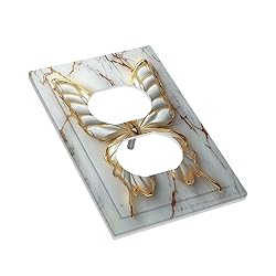 OILbiexn Outlet Covers White Gold Abstract Modern