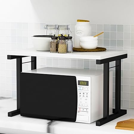 WENZHE Estantería Cocina Baldas Horno Microondas Arte De Hierro ...