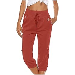 symoid Amazonsmilecom Capri Pants for Women Summer