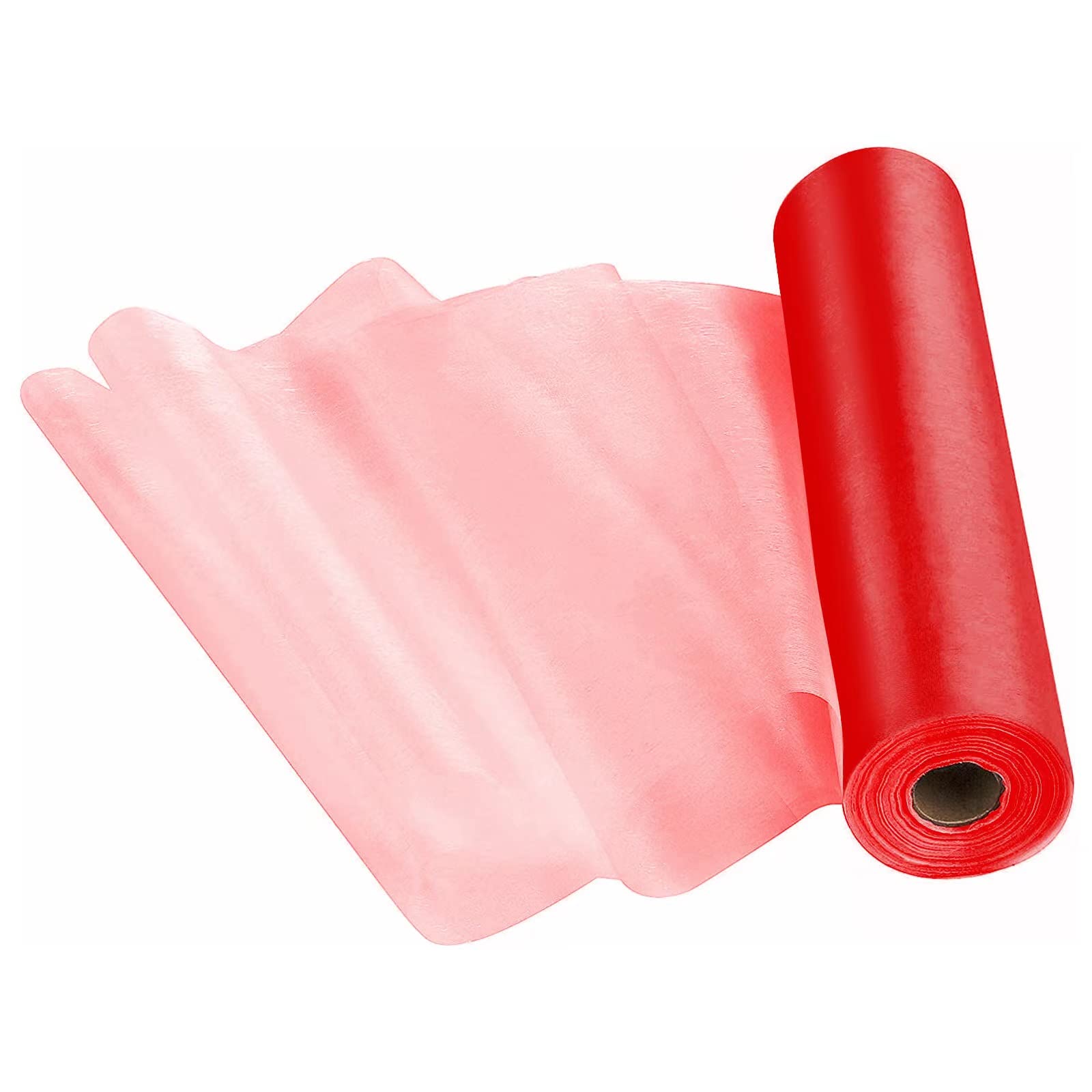 Fabric Table Runner Tulle Roll, Transparent Organza Chair Sashes, 30CM x 50M Tulle DIY Ribbon Sheer Fabric Spool Ribbon for Gift Wrapping, Door Bows, Tutu, Wedding Reception Bunting Decor