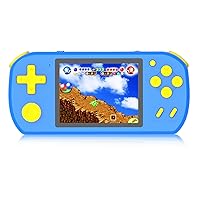 Great Boy Handheld Games for Kids with 218 Retro Video Game 3.0'' Color Screen Rechargeable Arcade Gaming Player,Birthday Xmas Gift (Blue)