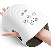 cotsoco Hand Massager - 3Massage Sizes, Cordless Hand Massager with Heat & Compression for Arthritis and Carpal Tunnel, Gift for Men Women Family Friends, Relaxation at Home, Office, Outdoors, White