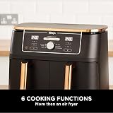 Ninja Foodi MAX Dual Zone Air Fryer Copper/Black 9.5L 6-in-1 AF400UKCP view 3