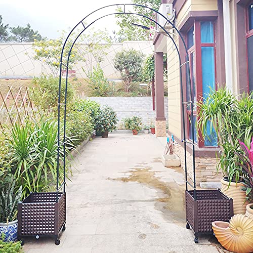 SXNYC Rosenbogen, Rosenbogen aus Metall, Rosenbogen Holz, Rosenbogen Verzinkt, Torbogen Metall, Wetterfest