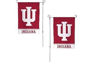 Desert Cactus Indiana University IU Garden Flag – 19 x 12 inch Indiana Hoosiers Banner, For Outdoor Display and Events (Design A)