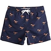 maamgic Swim Trunks Boys Quick Dry Toddler Bathing Suits for Kids Swimsuit Above The Knee Boys Swim Shorts