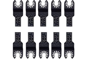 MZY LLC 10 pcs 3/4-Inch E-cut Standard Saw Blades Oscillating Saw Blade for Black & Decker Bosch Porter Craftsman Fein Multimaster Rockwell Makita