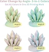 ZIRO Tricolor Gradient Matte 3D Printer Filament 1.75mm 1kg PLA Multicolor view 4