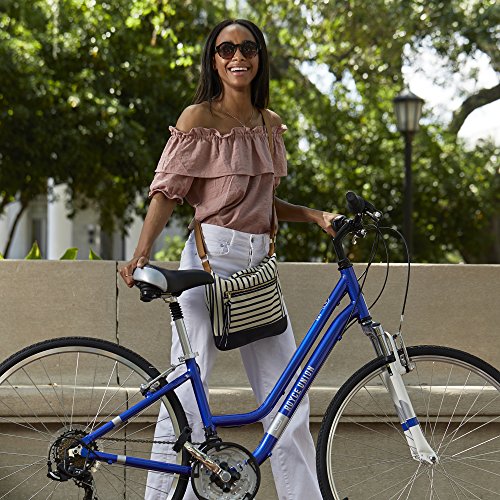 700c Royce Union RMY Womens 21-Speed Hybrid Comfort Bike, 15" Aluminum Frame, Pearl Blue