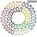Key ID Tags 50 Pack Luggage Labels Key Fob Split Ring Keyring Keychain Multifunction