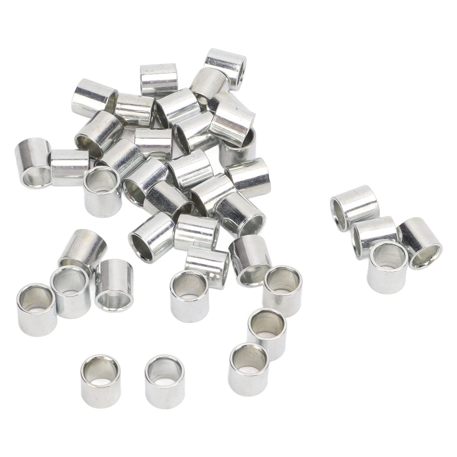 Skateboard Bearings,40pcs Bearing Spacers Skateboard Hardware Accessory for Longboards Skateboards Repair Rebuilding(Silver)