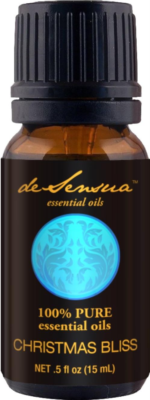 Christmas Bliss Pure Essential Oils Blend (15 ml) – Relaxing Diffuser Aromatherapy – Natural, Charming Blend of Nutmeg, Orange, Clove, Cinnamon & More