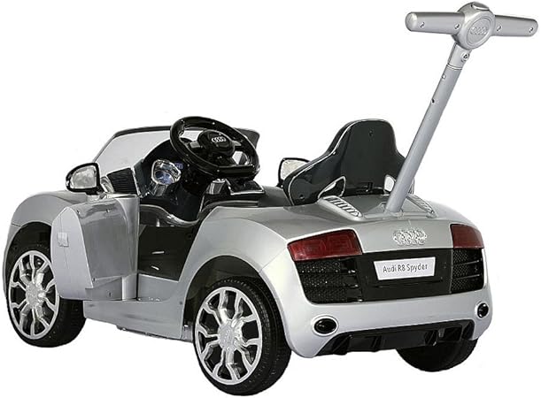 avigo audi push buggy with canopy in silver
