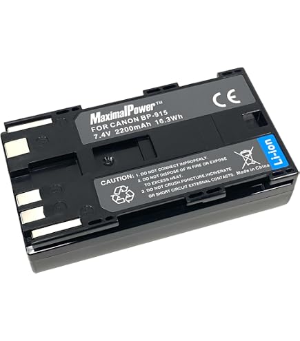 Vhbw Batterie Compatible Avec Canon Optura UC-V100, UC-V10Hi, UC-V20Hi, UC- V200, UC-X1Hi, UC-V30Hi Caméra Vidéo Caméscope (1300mAh, 7,2V, Li-ION