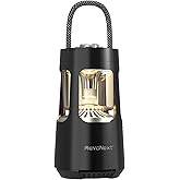 JWEX Bluetooth Speaker Lantern 4000mAh,IPX4 Waterproof Rechargeable Camping Lantern with Bluetooth Speaker for Power Outage, Hurricane, Hiking Party Garden Patio,Outdoor Music Party (Black)