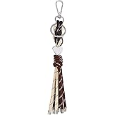 Winssigma Braided Rope Keychain for Women, Handwoven Heart Keyring for Purse Bag Charms