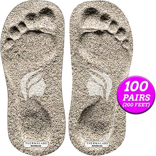 Sticky Foam Feet Pads For Self Tanning, 100 Pairs of Disposable Strapless Stick on Sole Protector Tanning Foot Pad For Spray Tan or Spray Tanning Tent, Ideal For Sunless Tan, 200 Units