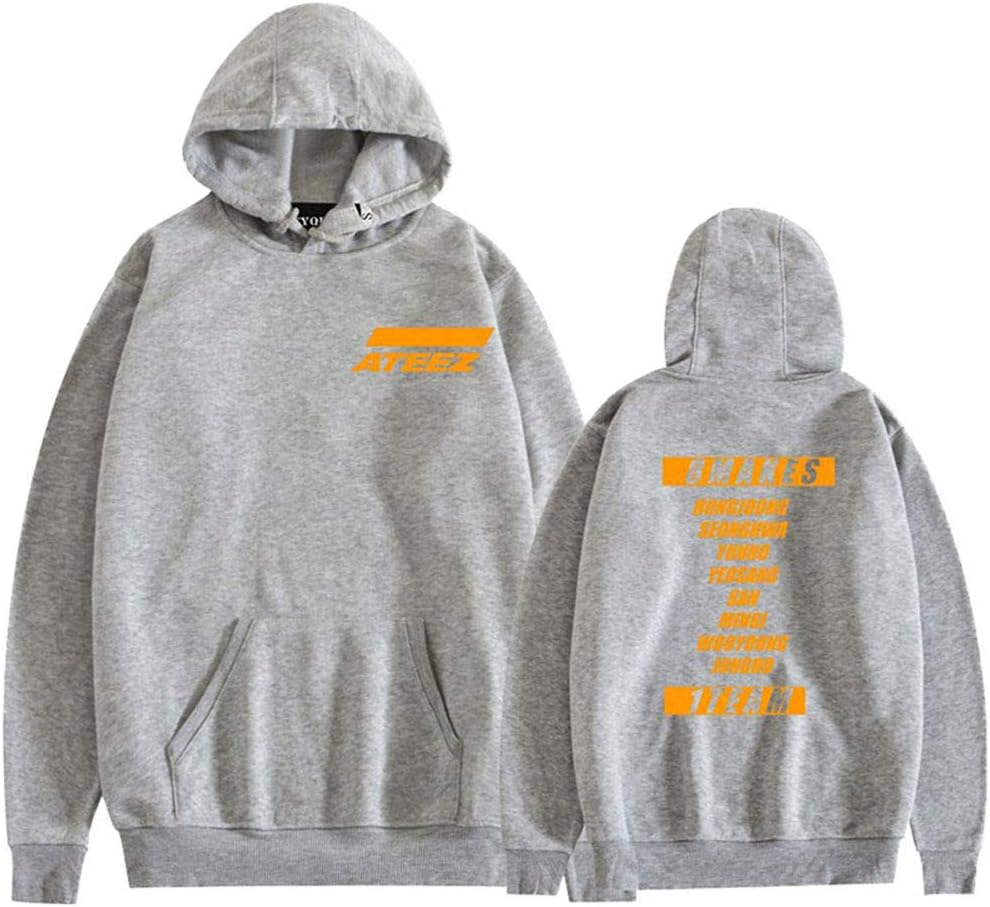 918coshiert Women's Ateez Printed Hoodie Fashion Singer Sweatshirt Ladies Girls Pullover Jumper