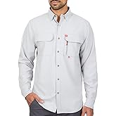 The American Outdoorsman Poly Grid Performance Ripstop Long Sleeve Guide Shirt – UPF 50+ Sun Protection Quick-Dry Outdoor Top