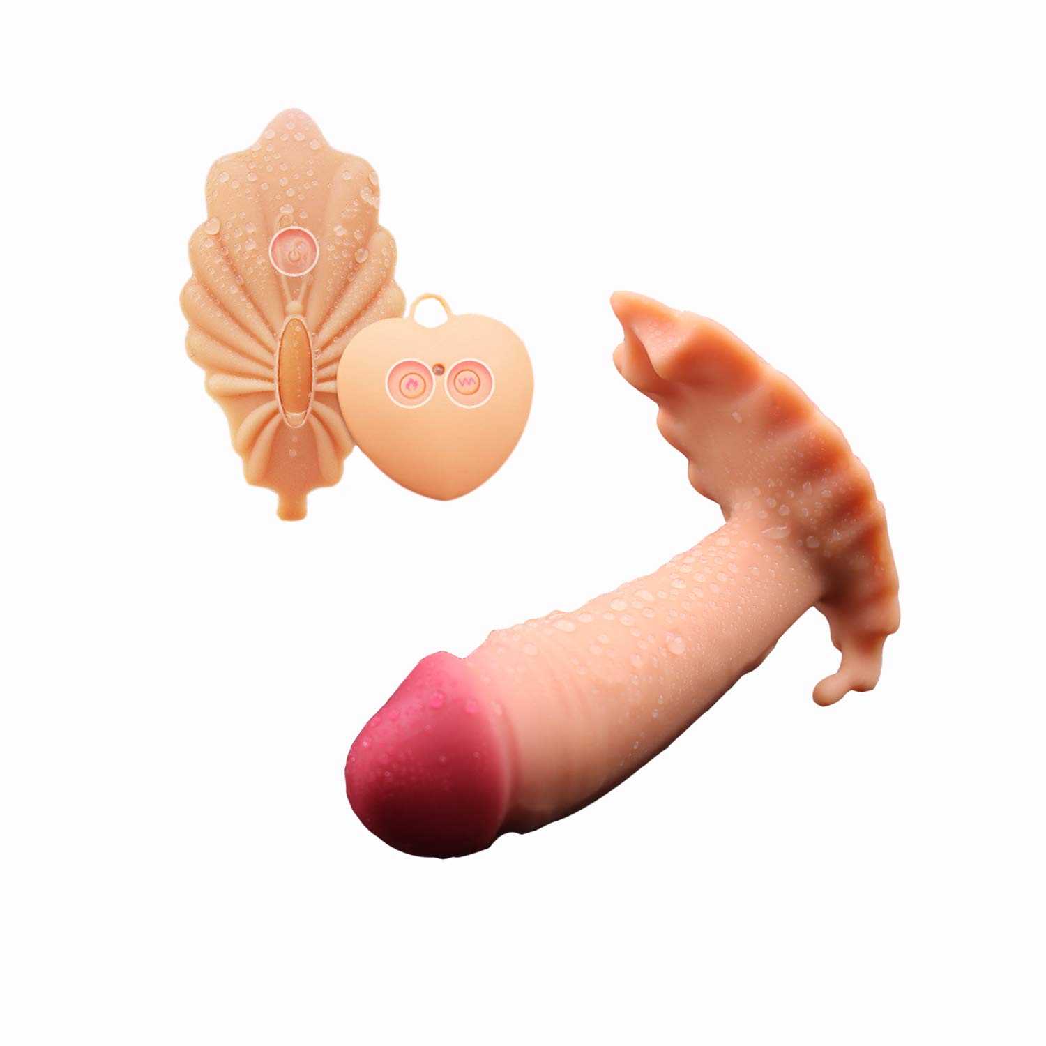 Wearable Vibrator with Wireless Remote Control G Spot Dildo Vibrator for Hands-free and Clit Stimulation,Rechargeable & Waterproof Sex toys for Women or Couples