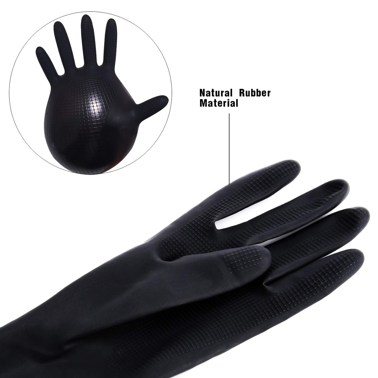 Hair Dye Gloves, Professional Hair Coloring Accessories for Hair Salon Hair Dyeing, 2pcs（1 left+1 right）, black : Beauty