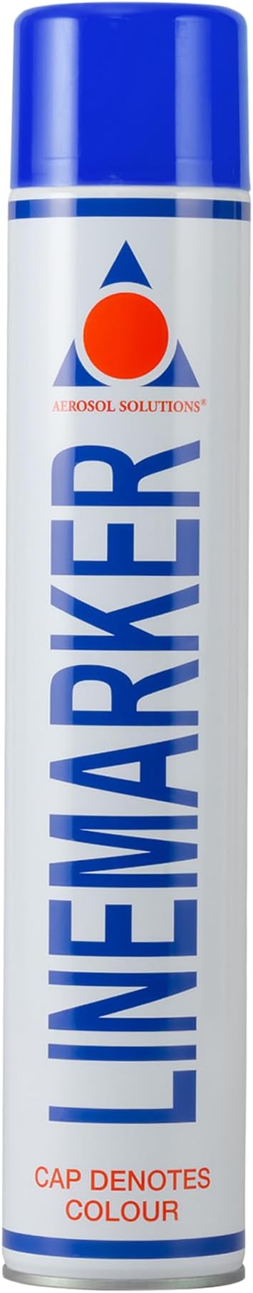 Aerosol Solutions Line Marker Spray Paint Blue 750ml Grass Road Concrete Marking