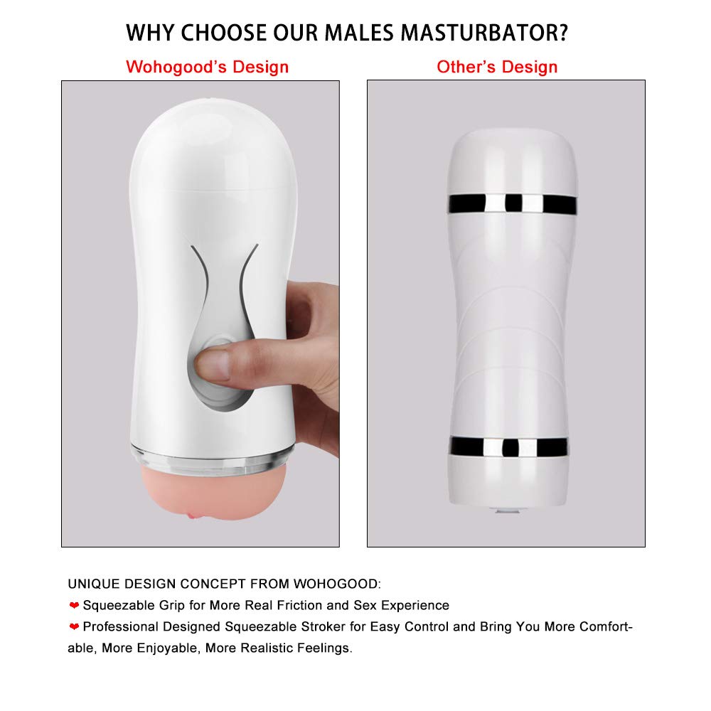 Male Mastubator Cup Realistic Pocket Pussy Stroker Sex You,Masterbation Cup Simulated Artificial Vagina for Male Enhancement and Pleasure