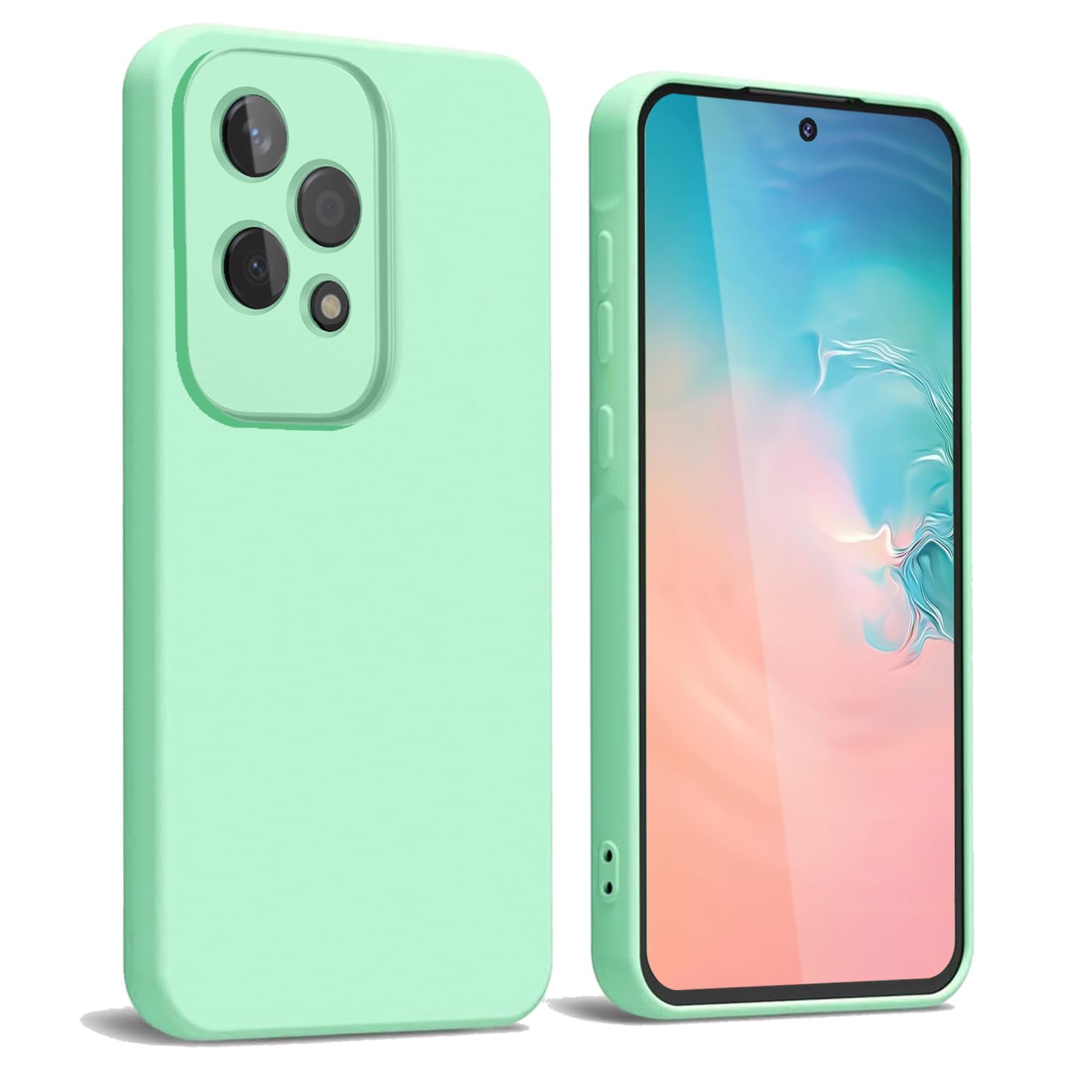 WBWONE Case for Huawei Honor 200 Lite, Slim Non-Slip Flexible Soft TPU Protective Shock Absorption Cover Soft Lining Phone Shell Bumper - Light Green