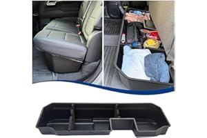 XPHAZZ Rear Underseat Storage Compatible with 2019-2026 Chevy Silverado/GMC Sierra 1500, 2020-2026 2500HD 3500HD Pickup ABS Under Seat Organizer Bin (2019+ Silverado 1500)