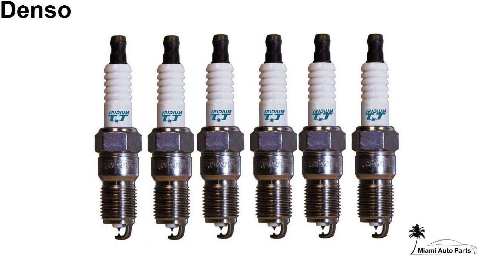 6 X Denso Iridium TT Power Technologies Performance Spark Plugs - IT20TT # 4714
