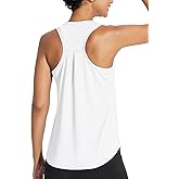 baleaf Women's Athletic Tank Tops Workout Sleeveless Running Racerback Shirts Quick Dry Breathable Yoga Tennis Gym