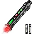 Voltage Tester - 2024 Professional Electrical Tester with LED Light, Non Contact Voltage Tester with Temperature Display, Battery-Operated Electric Tester Pen, AC 12V/70V-1000V