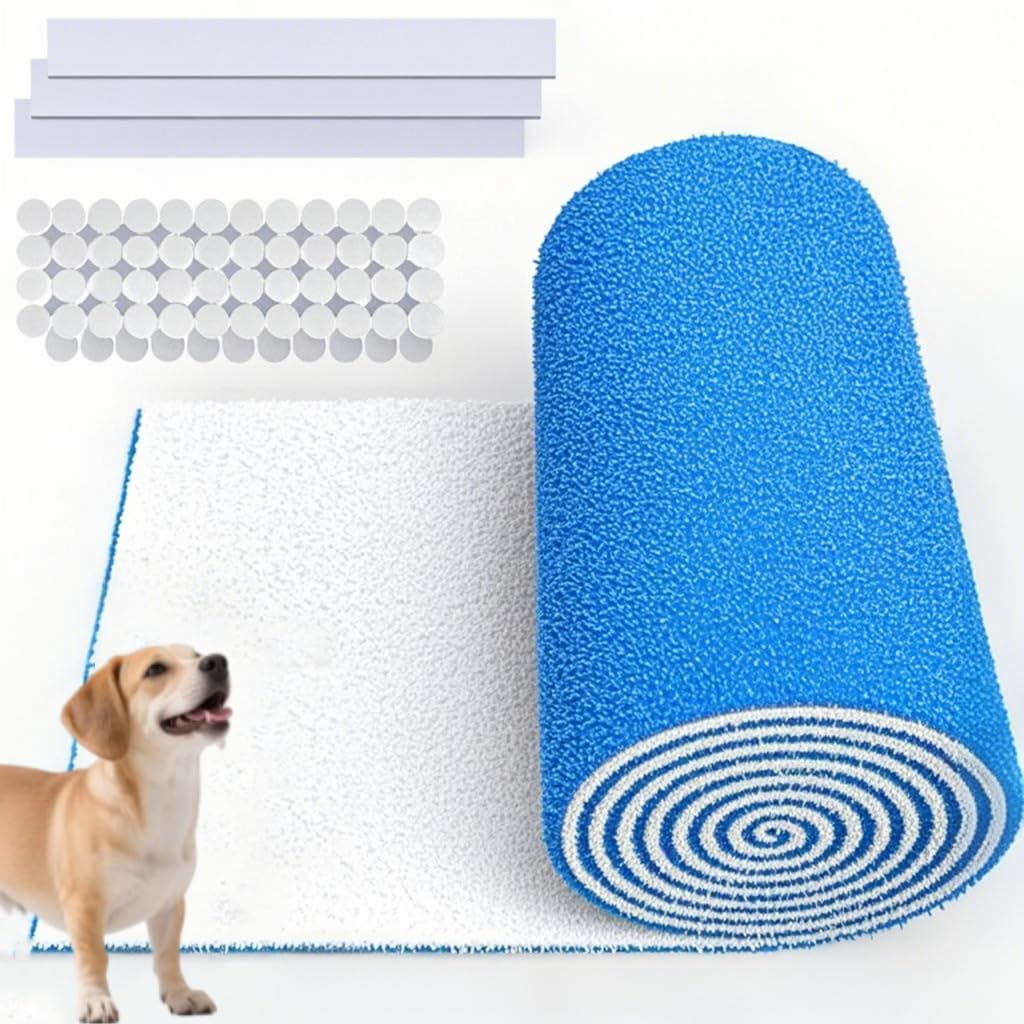 Photo 1 of MERV 8 Triple Air Vent Filter, 12"X120" Cut to Size Air Filter Material, Blue & White Electrostatic Vent Filter Kit for Home Floor, Ceiling, Grilles, HVAC Vent, Compression Packing
