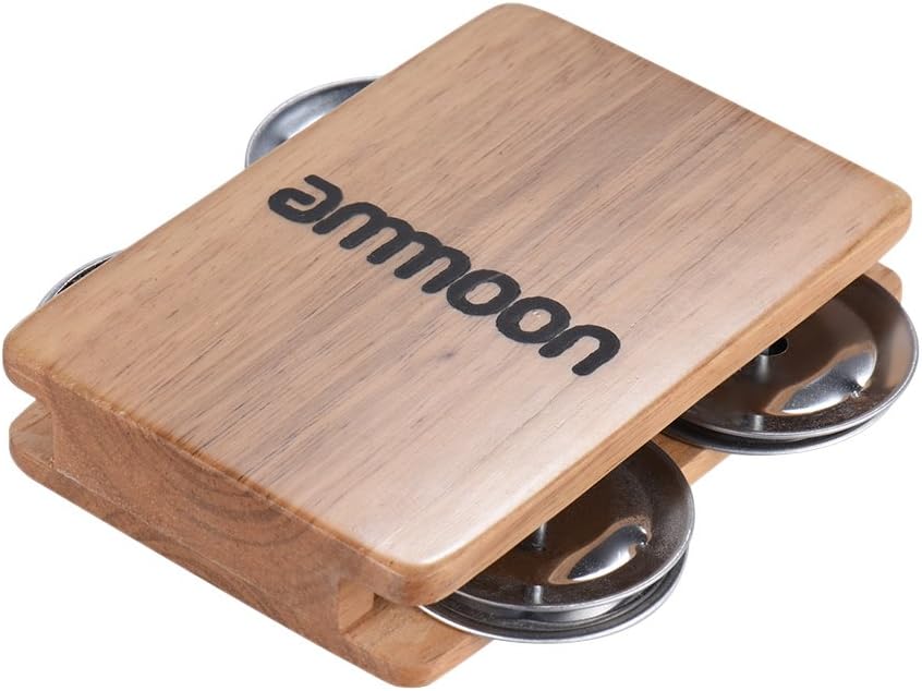 ammoon Cajon Box Drum Companion Accessory 4bell Jingle for