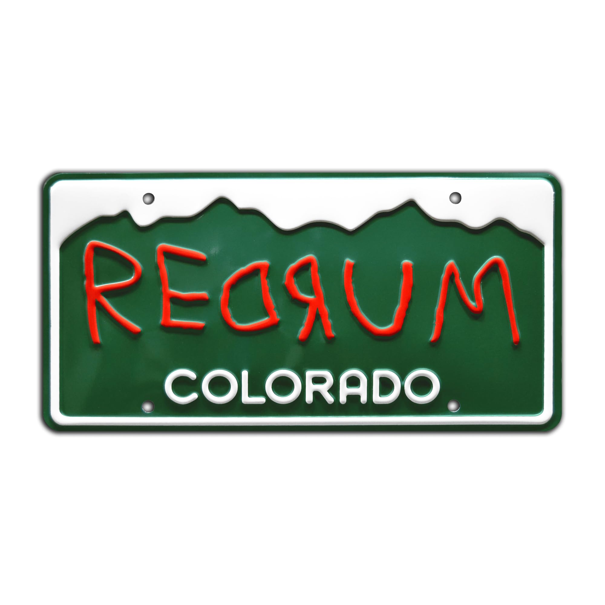 Celebrity Machines The Shining | REDRUM | Metal Stamped License Plate