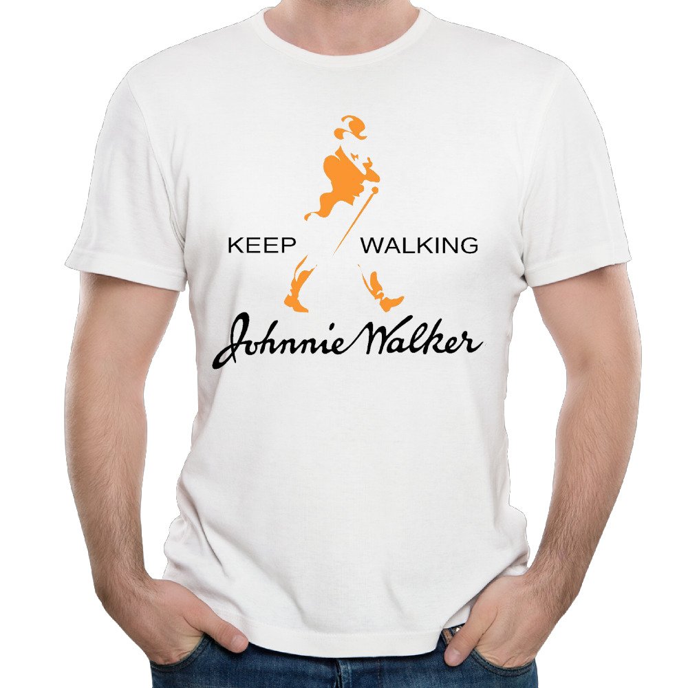 Fitted Johnnie Walker Keep Walking T Shirt For Man