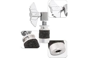 EHWD Premium Hi-Hat Clutch, Single-Threaded Metal Locking Nut, Fits 6mm Rod, Withstands Years of Heavy Use, Effortless & Reliable, for Players of All Musical Genres & Skill Levels. HEC