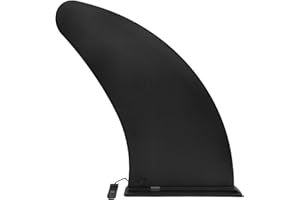 Anfyko 12“ Paddle Board Fin Replacement for Inflatable SUP, Universal Fit, No-Tool Install, Durable Large Size Center Fin - Enhances Stability for SUPs, Surfboards & Longboards