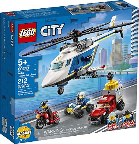LEGO City Police Helikopter Chase 60243 Polizei-Spielset, Bausätze für Kinder, New 2020 (212 Teile) – Bild 5