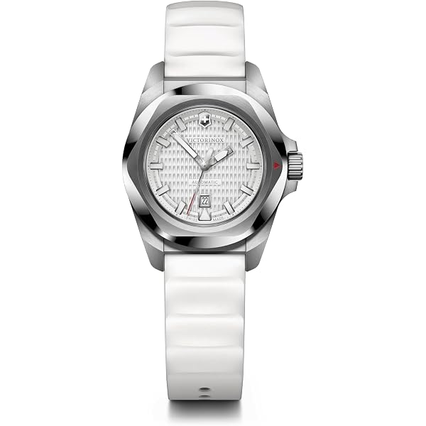 Amazon.com: Victorinox I.N.O.X. Small White Dial White Rubber