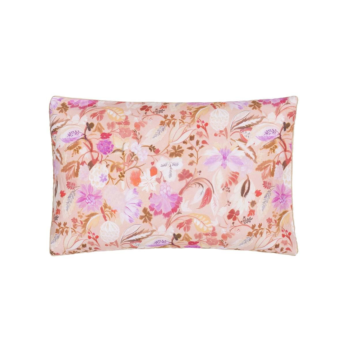 Designers Guild Printed Cotton Satin Pillowcase Giradon 50x75cm Light Pink