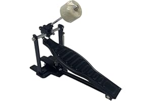 B BAOSITY Baosity Single Spring Bass Drum Pedal with Drum Wool Beater for Children Gift, Black