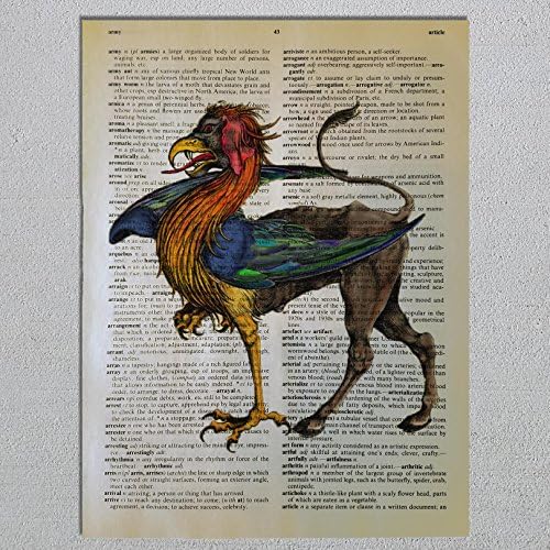 Griffin Dictionary Page Art Print