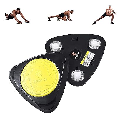 Fitlaya Fitness Core Exercise Equipment Ab Fitness Trainer Two Core Sliders With Knee Pad For Full Body Home Gym Workout Sports Carry Bag Inside